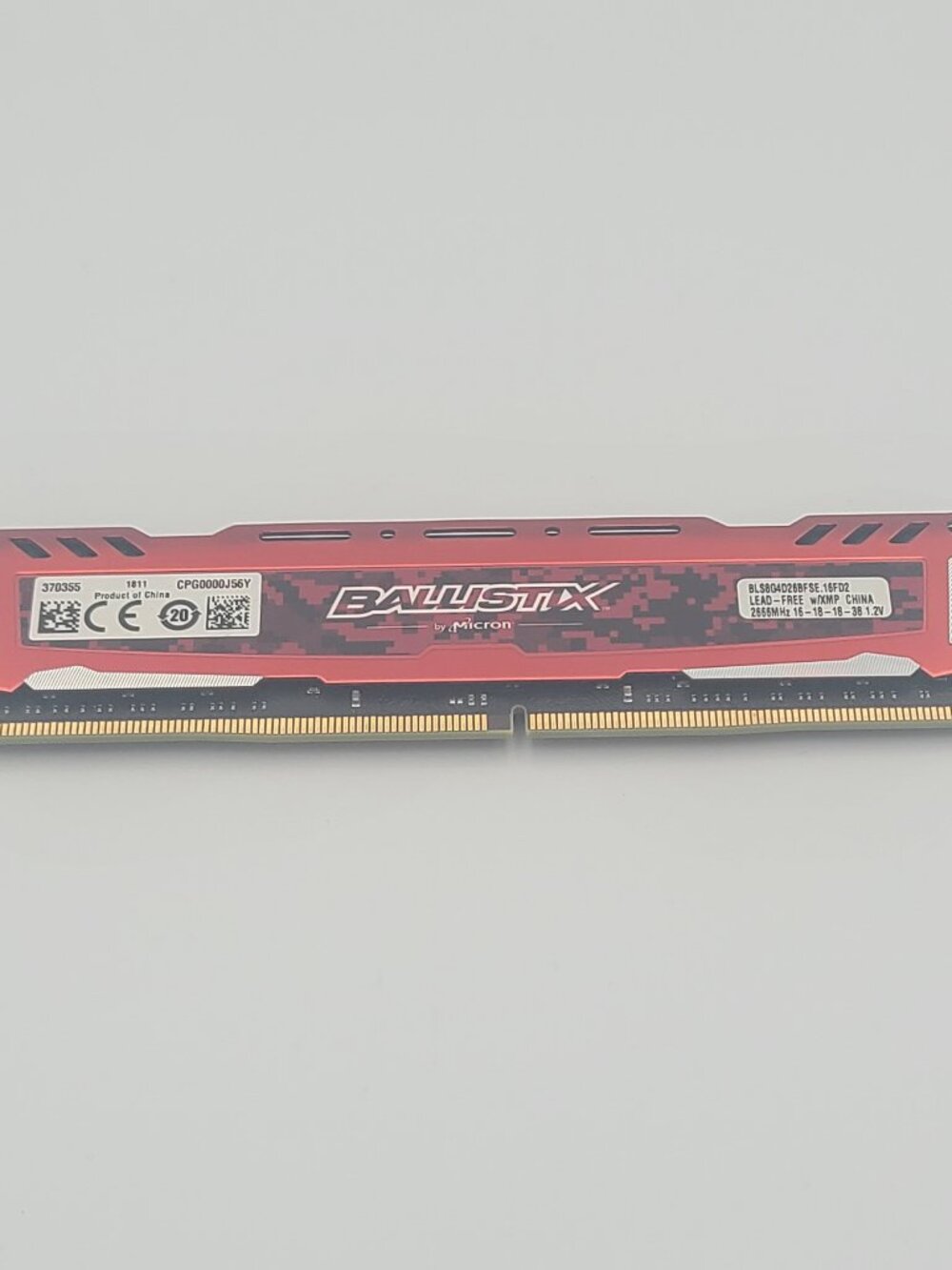 Crucial Ballistix Sport LT 8GB DDR4 2666MHz RAM BLS8G4D26BFSE.16FBD2 Red Desktop